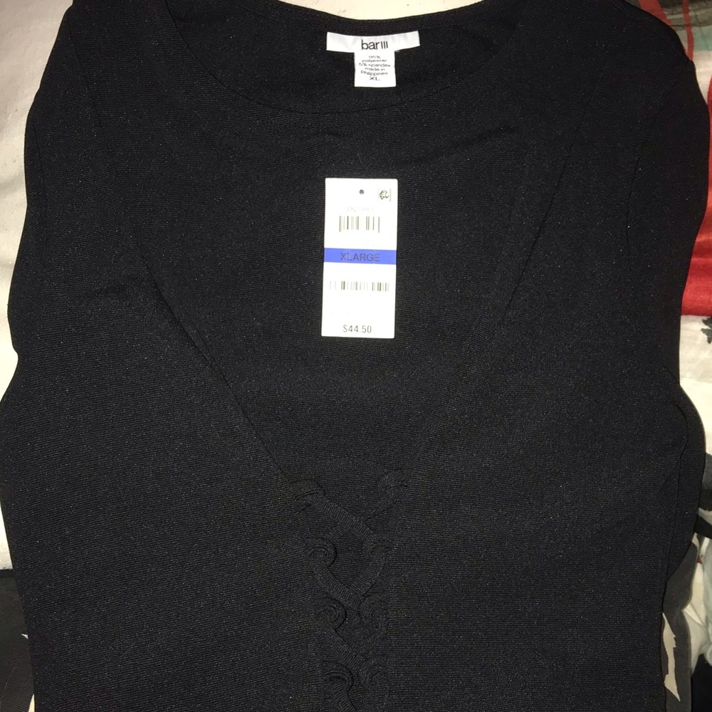 Bar III (Macy’s) NWT Bell-Sleeve Corset Top in XL - Picture 5 of 9